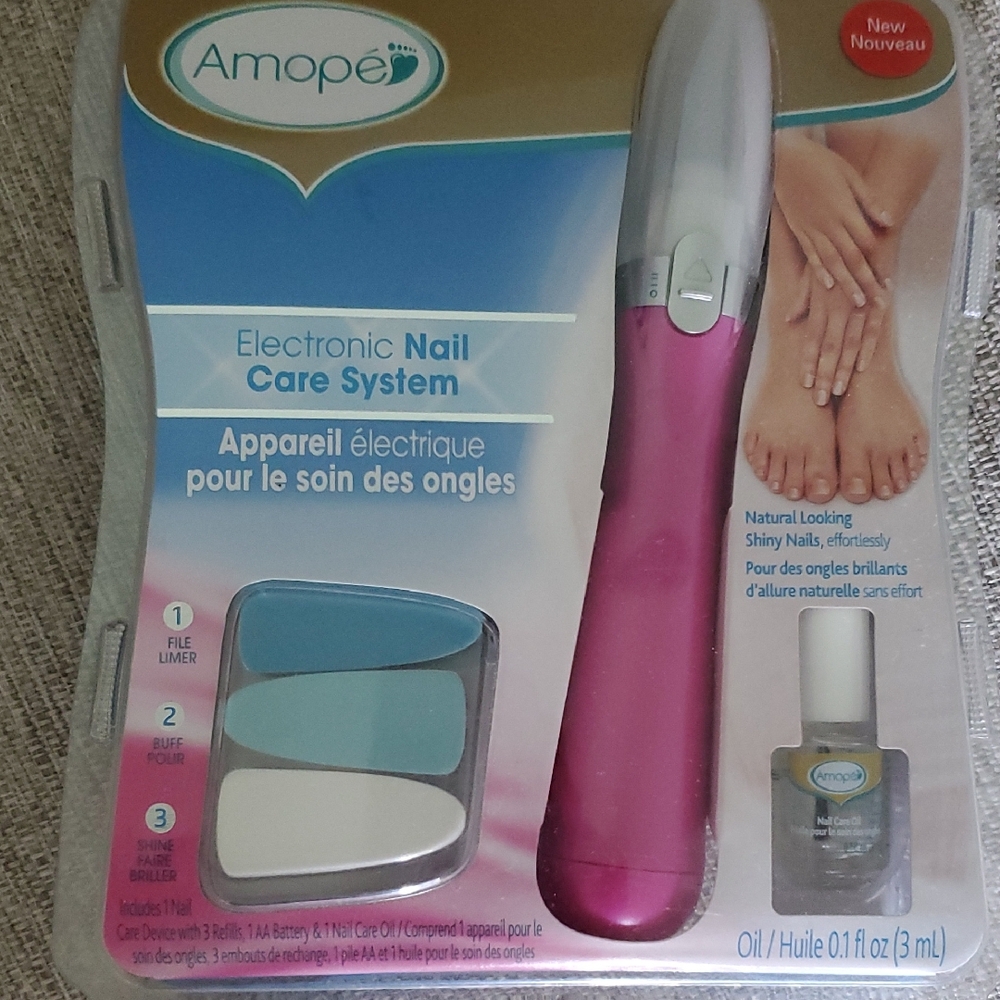 AMO Pink Electronic Nail Care Device